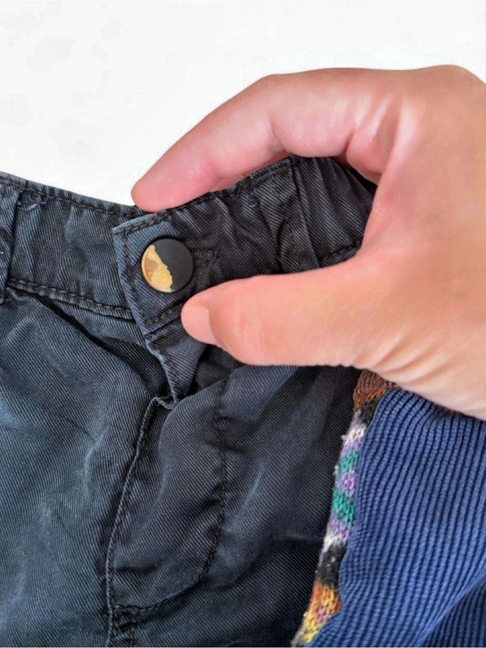 Kids Pants Lot Blue Black Size 12-18M - Picture 3 of 8
